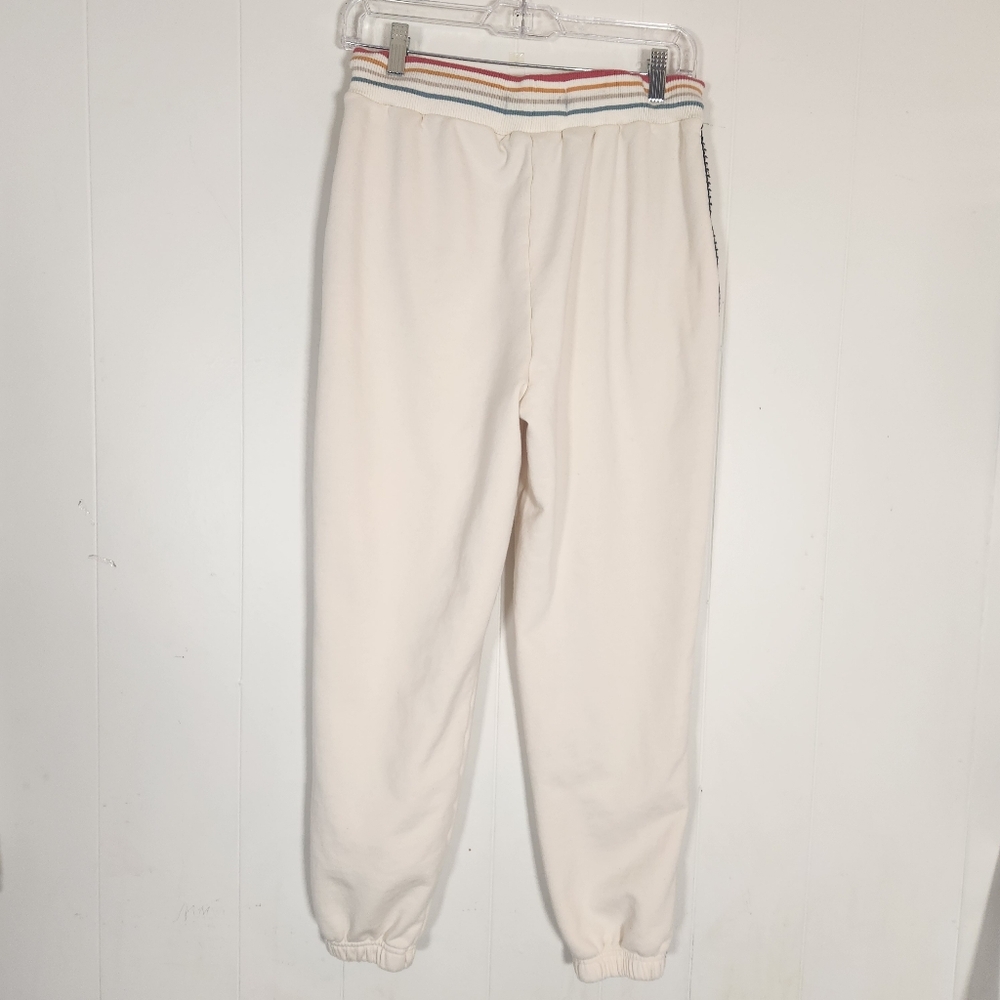 Spiritual Gangster Hudson Cream And Multi-color Jogger Sweatpants Size Small - Picture 3 of 16